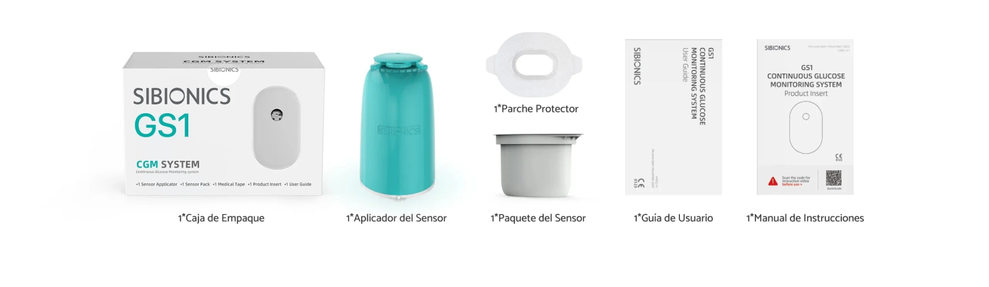 Contenido del paquete SIBIONICS GS1